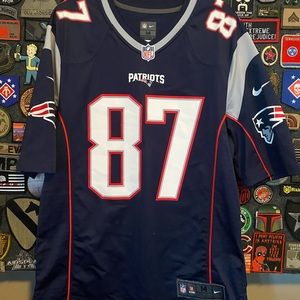 Nike Game New England Patriots Rob Gronkowski Home Jersey M